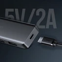 UGREEN USB-A / 4xUSB-A 3.2Gen1 HUB with additional micro USB power port grey