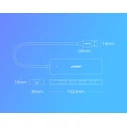 UGREEN USB-A / 4xUSB-A 3.2Gen1 HUB with additional micro USB power port grey
