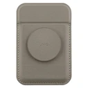 UNIQ Flixa magnetic card wallet with MagSafe flint grey 