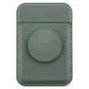 UNIQ Flixa magnetic card wallet with MagSafe lichen green 