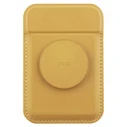 UNIQ Flixa magnetic card wallet with MagSafe canary yellow 