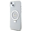 Guess GUHMP15MHRSGSD Apple iPhone 15 Plus / 14 Plus hardcase Ring Stand Script Glitter MagSafe transparent