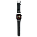 Belt Karl Lagerfeld KLAWLSLKNK Apple Watch 4/5/6/7/SE/8/9/Ultra 44/45/49mm strap 3D Rubber Karl Head black
