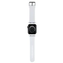 Belt Karl Lagerfeld KLAWMSLCNH Apple Watch 4/5/6/7/SE/8/9/10 40/41/42mm strap 3D Rubber Choupette Heads white