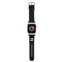 Belt Karl Lagerfeld KLAWMSLCNK Apple Watch 4/5/6/7/SE/8/9/10 40/41/42mm strap 3D Rubber Choupette Heads black