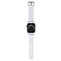 Belt Karl Lagerfeld KLAWMSLKNH Apple Watch 4/5/6/7/SE/8/9/10 40/41/42mm strap 3D Rubber Karl Head white