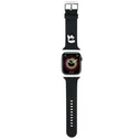 Strap Karl Lagerfeld KLAWMSLKNK Apple Watch 4/5/6/7/SE/8/9/10 40/41/42mm strap 3D Rubber Karl Head Black
