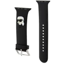 Strap Karl Lagerfeld KLAWMSLKNK Apple Watch 4/5/6/7/SE/8/9/10 40/41/42mm strap 3D Rubber Karl Head Black