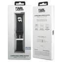 Strap Karl Lagerfeld KLAWMSLKNK Apple Watch 4/5/6/7/SE/8/9/10 40/41/42mm strap 3D Rubber Karl Head Black