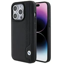 BMW BMHCP15X22RBDK Apple iPhone 15 Pro Max hardcase Leather Blue Dots black