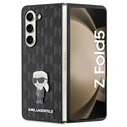 Karl Lagerfeld KLHCZFD5SAPKINPK Samsung Galaxy Z Fold5 hardcase Saffiano Monogram Ikonik Pin black