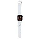 Belt Karl Lagerfeld KLAWLSLCNH Apple Watch 4/5/6/7/SE/8/9/Ultra 44/45/49mm strap 3D Rubber Choupette Head white/White