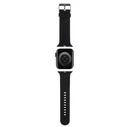 Belt Karl Lagerfeld KLAWLSLCNK Apple Watch 4/5/6/7/SE/8/9/Ultra 44/45/49mm strap 3D Rubber Choupette Head Black