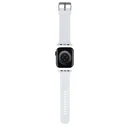 Belt Karl Lagerfeld KLAWLSLKCNH Apple Watch 4/5/6/7/SE/8/9/Ultra 44/45/49mm strap 3D Rubber Karl&Choupette Heads white
