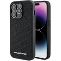Karl Lagerfeld KLHCP15LPQKPMK iPhone 15 Pro Black hardcase Quilted K Pattern