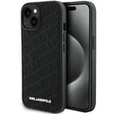 Karl Lagerfeld KLHCP15MPQKPMK iPhone 15 Plus Black hardcase Quilted K Pattern