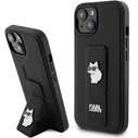 Karl Lagerfeld KLHCP15MGSACHPK Apple iPhone 15 Plus / 14 Plus hardcase Gripstand Saffiano Choupette Pins black