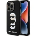 Karl Lagerfeld KLHCP15XSDHKCNK Apple iPhone 15 Pro Max Silicone Karl&Choupette Head black