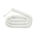 Καλώδιο Τηλεφωνικό DM 4P4C Spiral 3.5m Λευκό