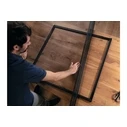 tesa Insect Stop FALT Aluminum Folding Frame Fly Screen 1.4 x 1.4 m Anthracite