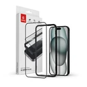 Crong Anti-Bacterial 3D Armour Glass Apple iPhone 15 Plus / 14 Plus + installation frame