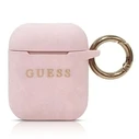 Guess GUACCSILGLLP AirPods cover pink Silicone