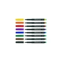 FABER-CASTELL Multimark Permanent Marker, M, 4-piece Pack (assorted colors)