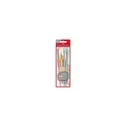 Faber-Castell Σετ Πινέλα Ζωγραφικής Πλακέ & Στρογγυλά No4 / No8 / No10 / No12 4τμχ