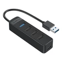 USB Hub Orico USB to 3.0 + 3x USB 2.0 (Black)