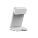 Crong MagSpot Pivot Stand MagSafe 3-in-1 Wireless Charger (white)