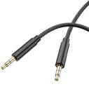 Καλώδιo 3,5mm Lamtech AUDIOCABLE BRAIDED 1m to 3.5mm Black