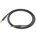 Καλώδιo 3,5mm Lamtech AUDIOCABLE BRAIDED 1m to 3.5mm Black