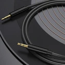 Καλώδιo 3,5mm Lamtech AUDIOCABLE BRAIDED 1m to 3.5mm Black