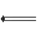 Tesa 40562-00000-00 Double Wall-Mounted Bathroom Rail with Screws, 45.6 cm Black
