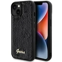 Guess GUHCP14SPSFDGSK Apple iPhone 15 / 14 hardcase Sequin Script Metal black