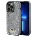 Guess GUHCP14XPSFDGSS Apple iPhone 14 Pro Max hardcase Sequin Script Metal silver