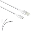 Καλώδιo USB Lamtech Micro HIGH QUALITY UNBREAKABLE SILVER 2M