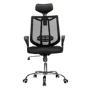 Office Chair DELI Headrest Mesh Black