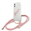 [CR] Guess GUHCP12SCRTVSPI Apple iPhone 12 mini pink hardcase Script Vintage