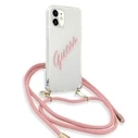 [CR] Guess GUHCP12SCRTVSPI Apple iPhone 12 mini pink hardcase Script Vintage