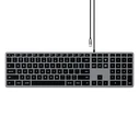 Satechi Slim W3 Wired USB-C Keyboard (space gray)