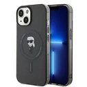 Karl Lagerfeld KLHMP14SHFCKNOK Apple iPhone 14 / 15 hardcase IML Ikonik MagSafe black