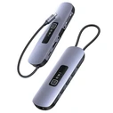 USAMS US-SJ644 HUB 10w1 USB-C / 3xUSB-A 3.0,TF,SD,USB-C,HDMI,RJ45,VGA PD100W tarnish