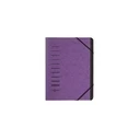 PAGNA Ordnungsmappe 7 Fächer 1-7 Aubergine (A4 Organizer Folder)