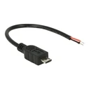 Καλώδιο microUSB DeLock power cable - without plug up to type B (power only) - 10 cm