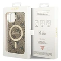 Guess GUHMP13MH4STW Apple iPhone 13 / 14 / 15 hardcase 4G MagSafe brown