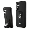 Karl Lagerfeld KLHCS23FEGSAKCPK Samsung Galaxy S23 FE hardcase Gripstand Saffiano Karl&Choupette Pins black