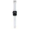 Strap Karl Lagerfeld KLAWMSLKCNH Apple Watch 4/5/6/7/SE/8/9/10 40/41/42mm strap 3D Rubber Karl&Choupette Heads white