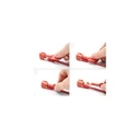 Delock RJ45 Port Blocker Set for RJ45 plug, 10 pieces, red (Item No. 20929)