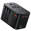 USAMS T62 Univesal Travel Charger US/AU/EU/UK 1xUSB, 2xUSB-C 65W black 